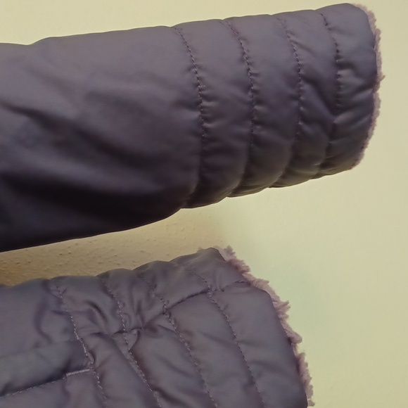 The North Face Mossbud Insulated Reversible Puffer Jacket Size M Packable Plum - Picture 5 of 14